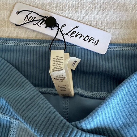 For Love and Lemons Blue Ella XXS Leggings NWT - Picture 5 of 6